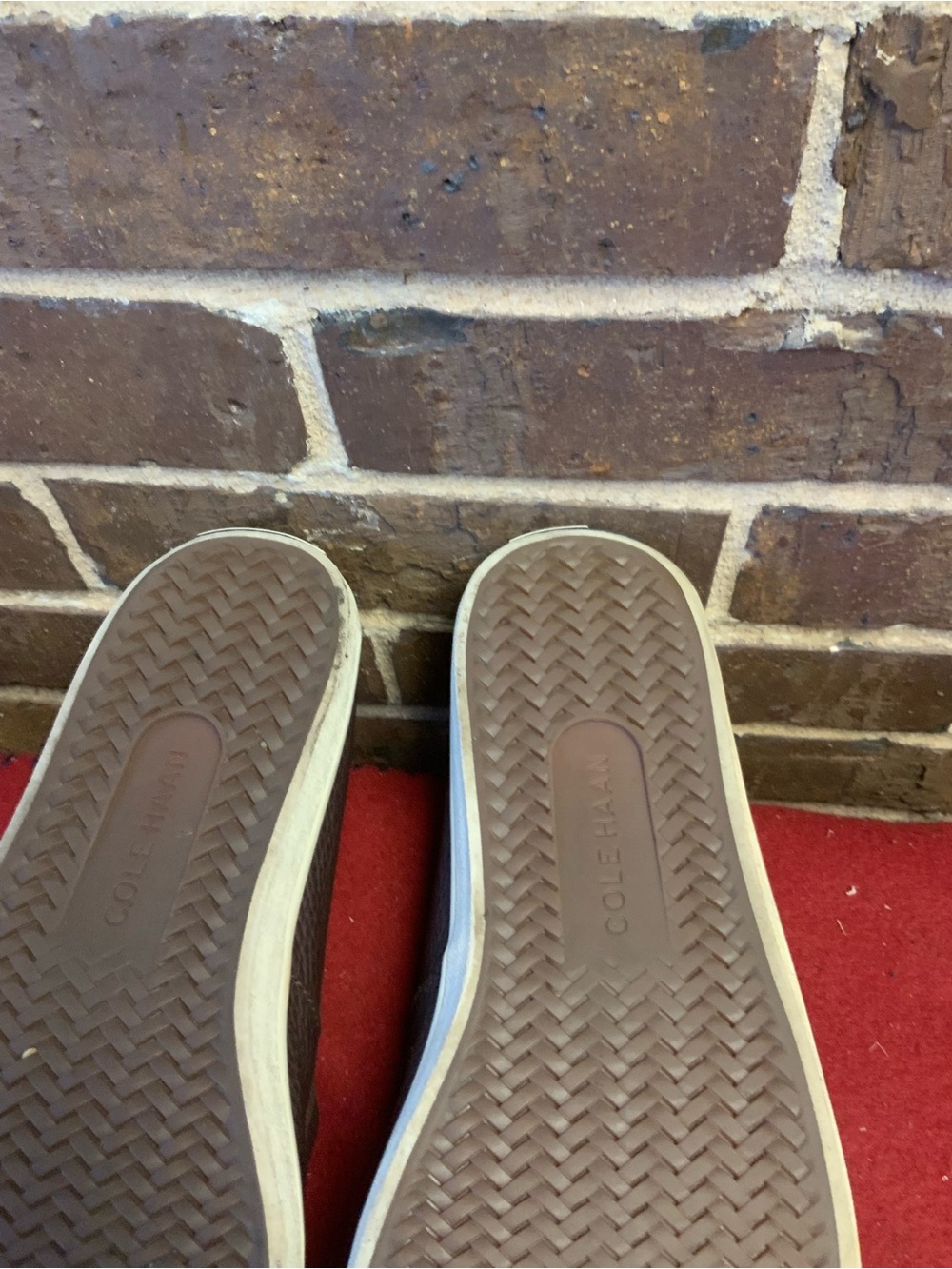Cole Haan Men’s Brown & White Slip-On Sneakers